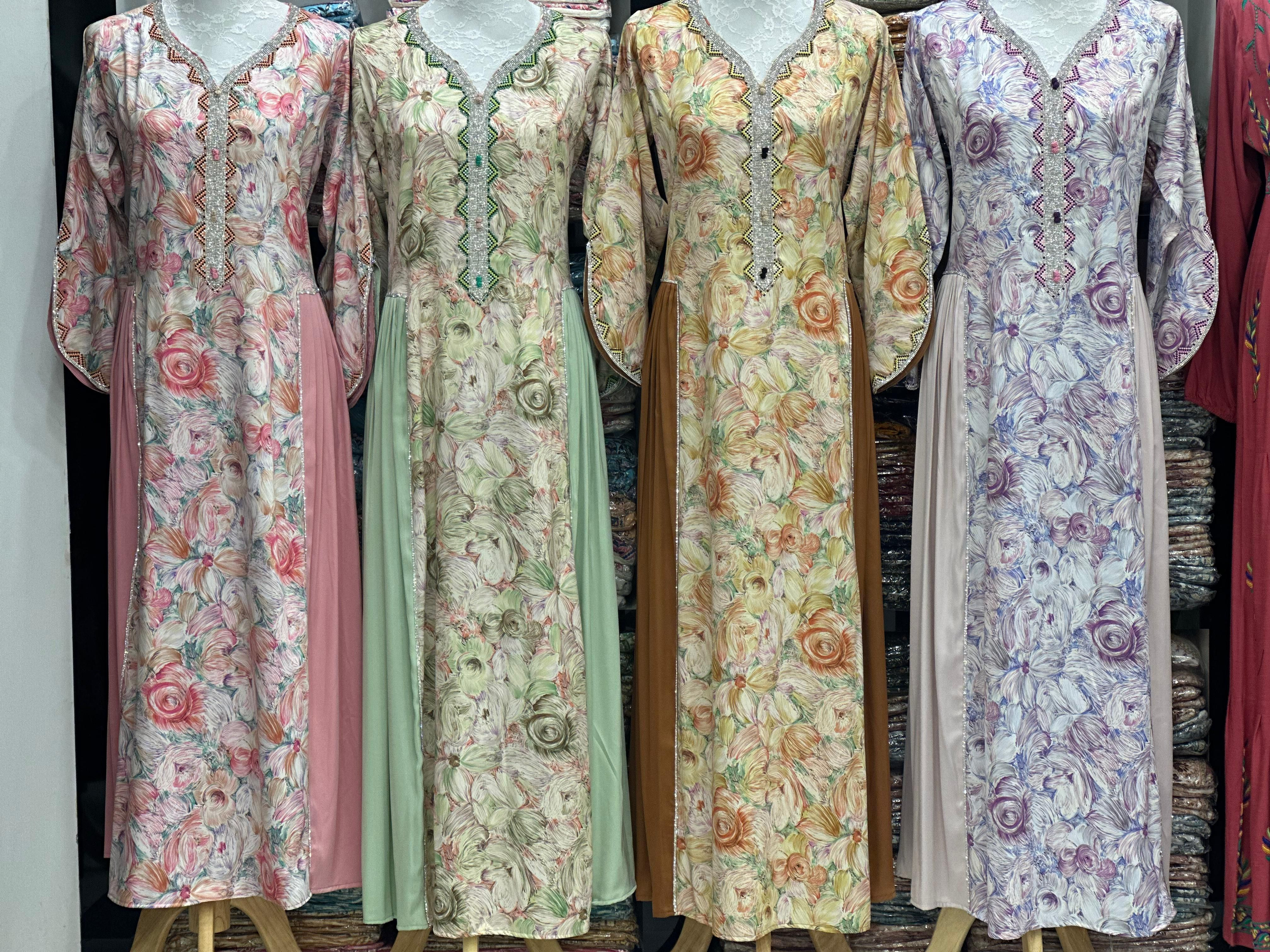 Modest kaftan dress