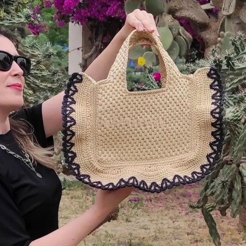 Large Straw Bags For Women Straw Travel Beach Totes Bag Rattan Summer Woven Summer Tote Handmade Shoulder Bag Handbag
